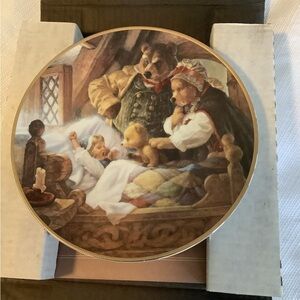 Goldilocks & 3 bears COA & Decorative Plate